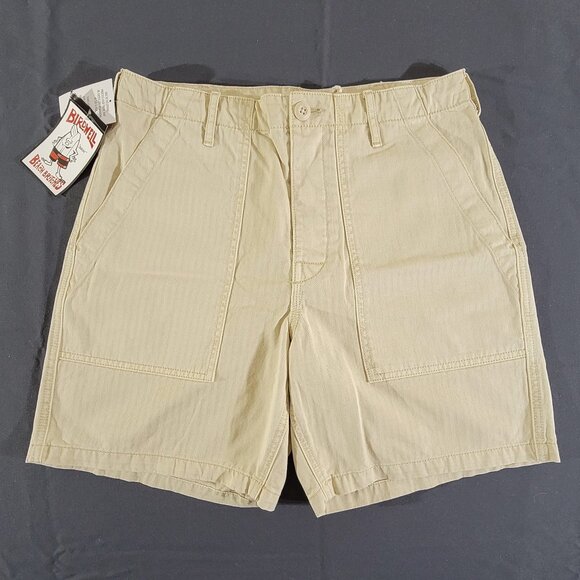 NWT Birdwell Beach Britches Mens 31 (32x7) RipStop Shorts Button Fly Drawstring - Picture 1 of 5
